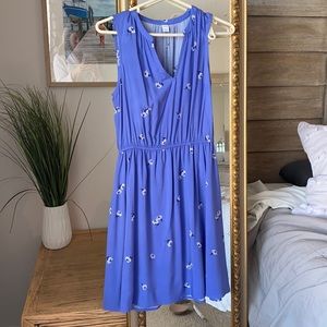 Pretty blue dress with flowers